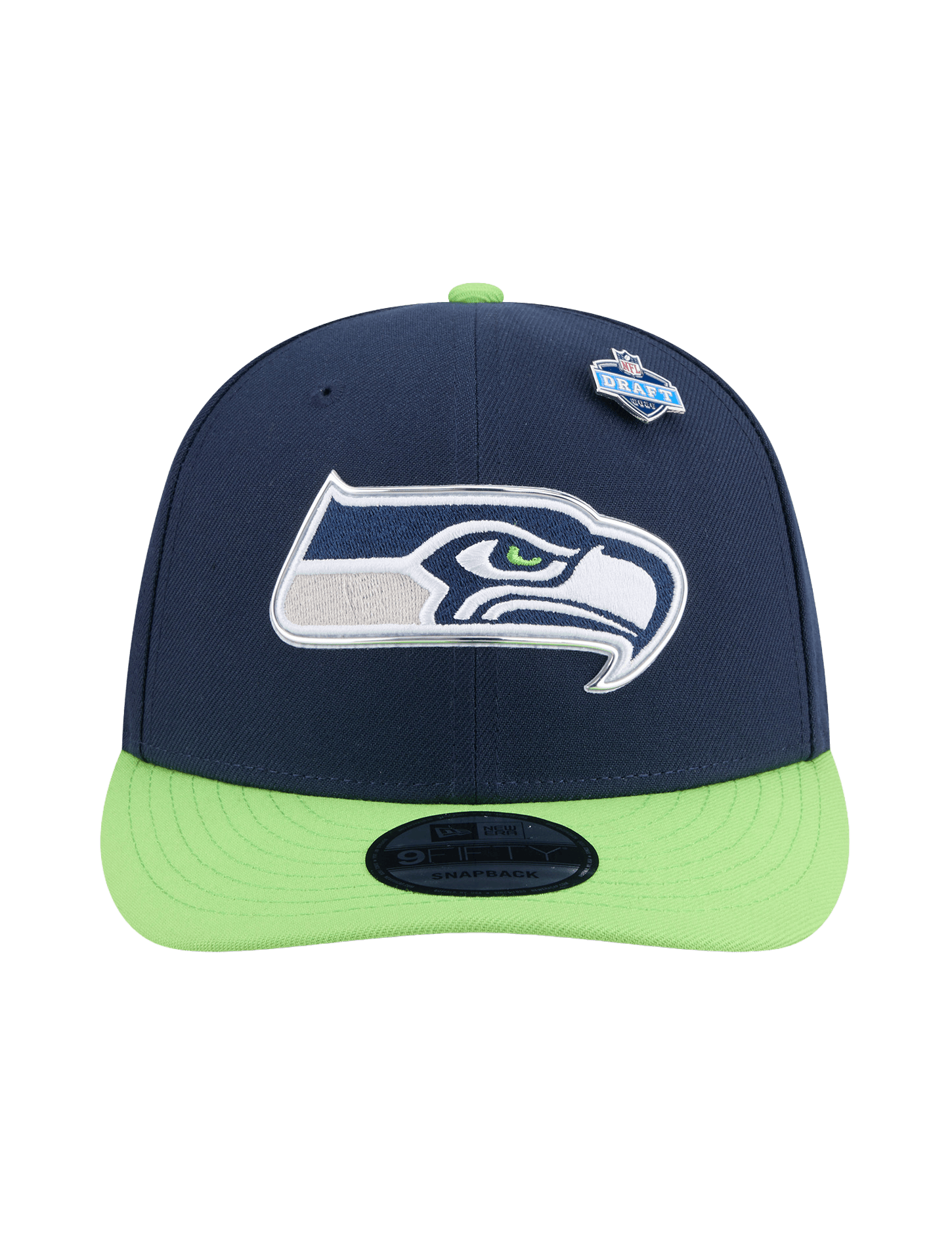 New Era Caps OSFM Seattle Seahawks New Era NFL Draft 26 9FIFTY Pre-Curved Snapback Hat