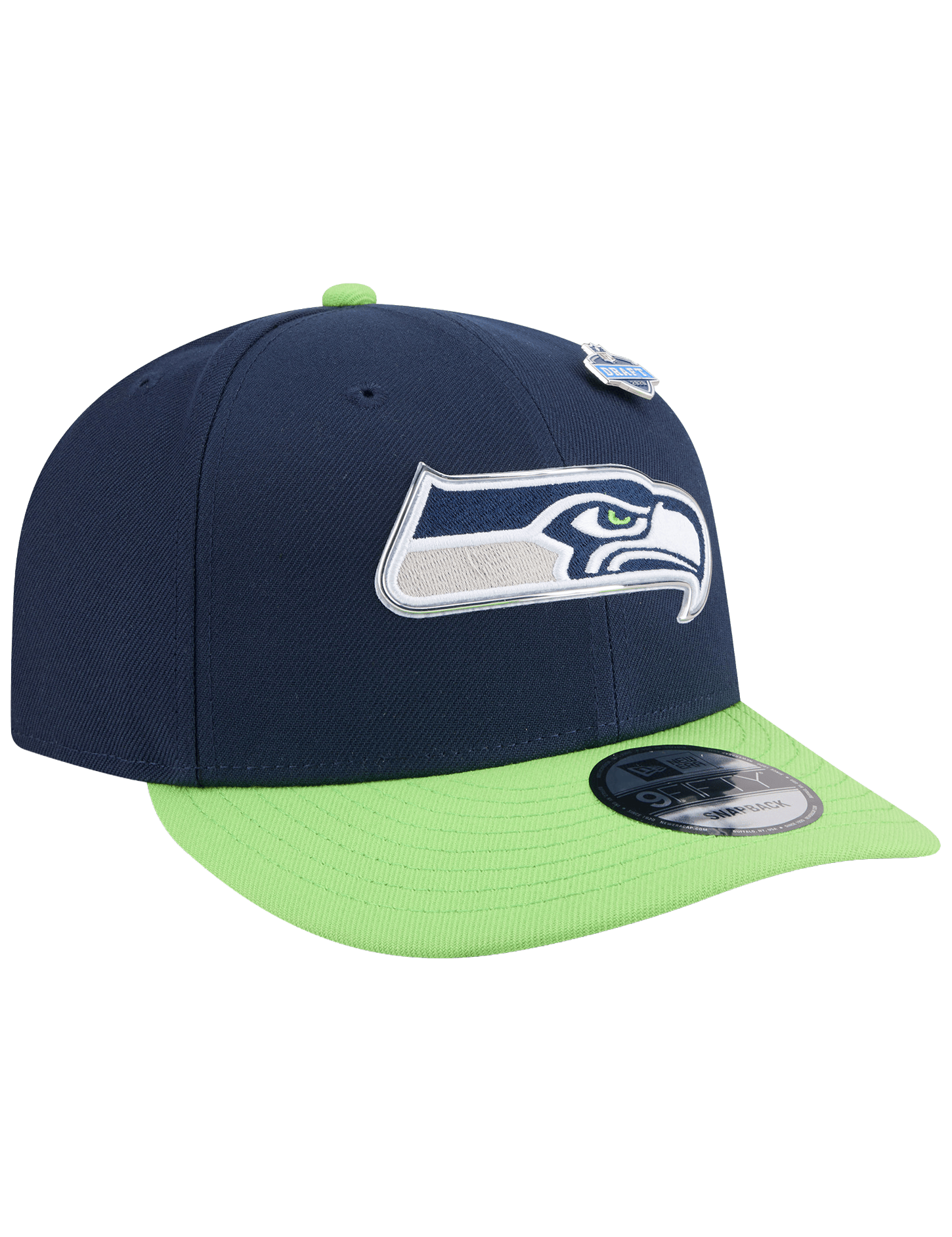 New Era Caps OSFM Seattle Seahawks New Era NFL Draft 26 9FIFTY Pre-Curved Snapback Hat
