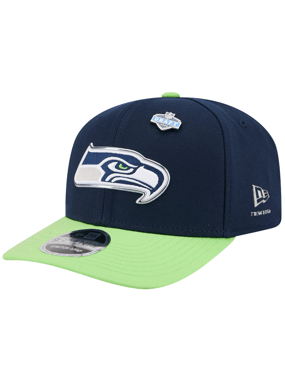 New Era Caps OSFM Seattle Seahawks New Era NFL Draft 26 9SEVENTY Stretch-Snapback Hat