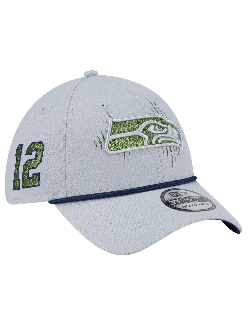 New Era Caps Seattle Seahawks New Era NFL Rivalries 39THIRTY Stretch-Fit Hat - Grey