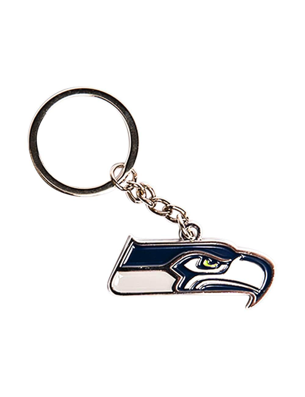 NFL Branded Accessories Seattle Seahawks NFL Team Logo Steel Keyring