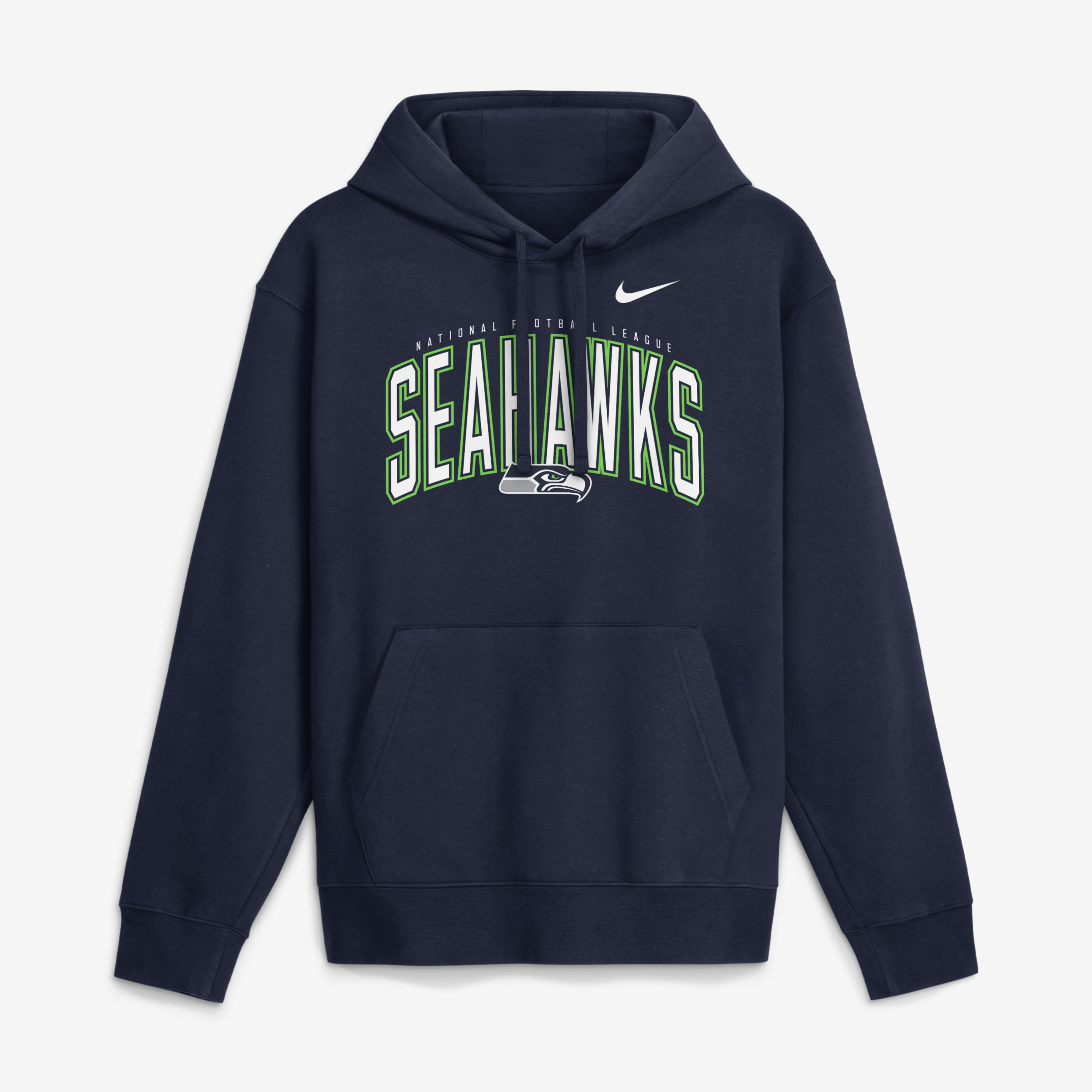 Nike Jumpers Seattle Seahawks Nike NFL Expect Victory Hoodie Jumper - Navy