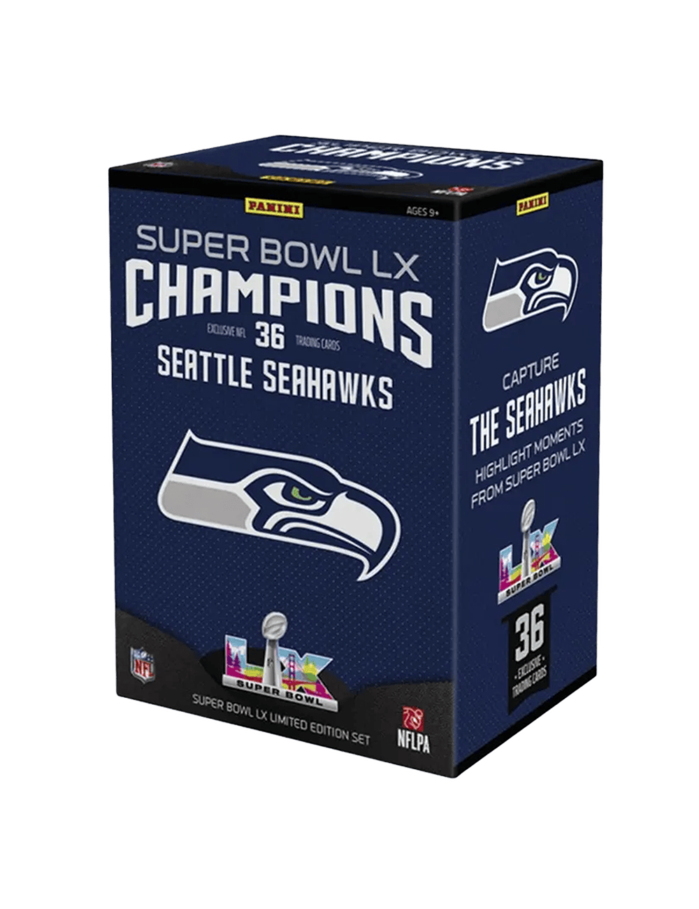 Topps Cards Seattle Seahawks Panini NFL Super Bowl LX Champs Trading Card Blaster Box