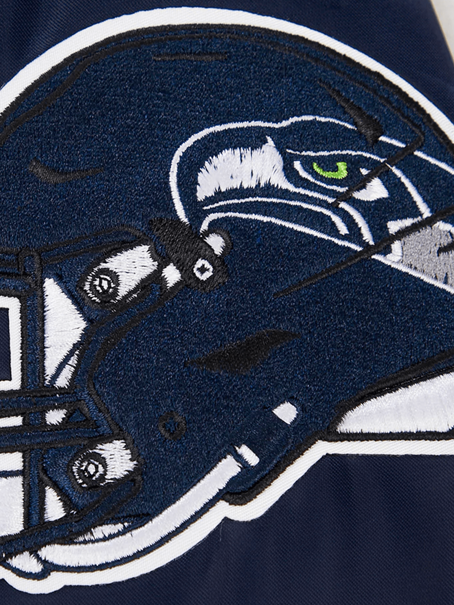 Pro Standard Jackets Seattle Seahawks Pro Standard NFL Team Classic Satin Button Jacket - Navy