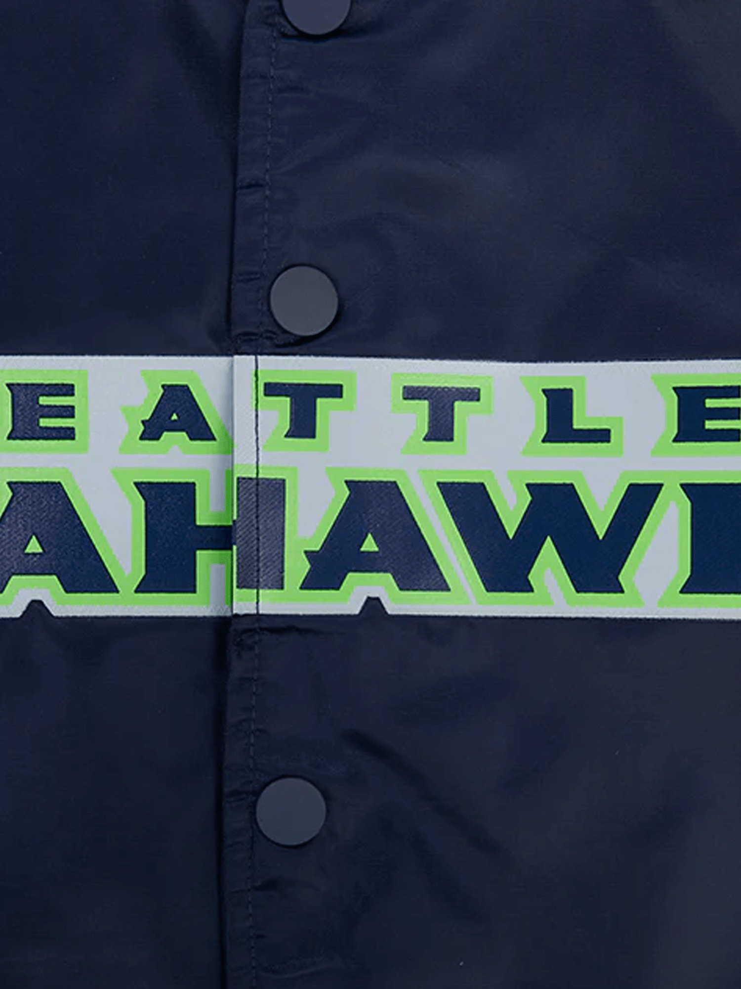 Pro Standard Jackets Seattle Seahawks Pro Standard NFL Team Classic Satin Button Jacket - Navy
