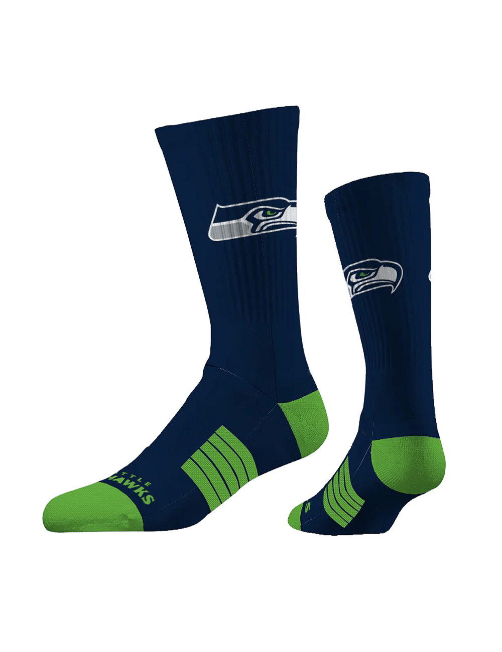 Strideline Socks Large (9-12 US) Seattle Seahawks Strideline NFL Team Premier Flex-Stretch Crew Socks