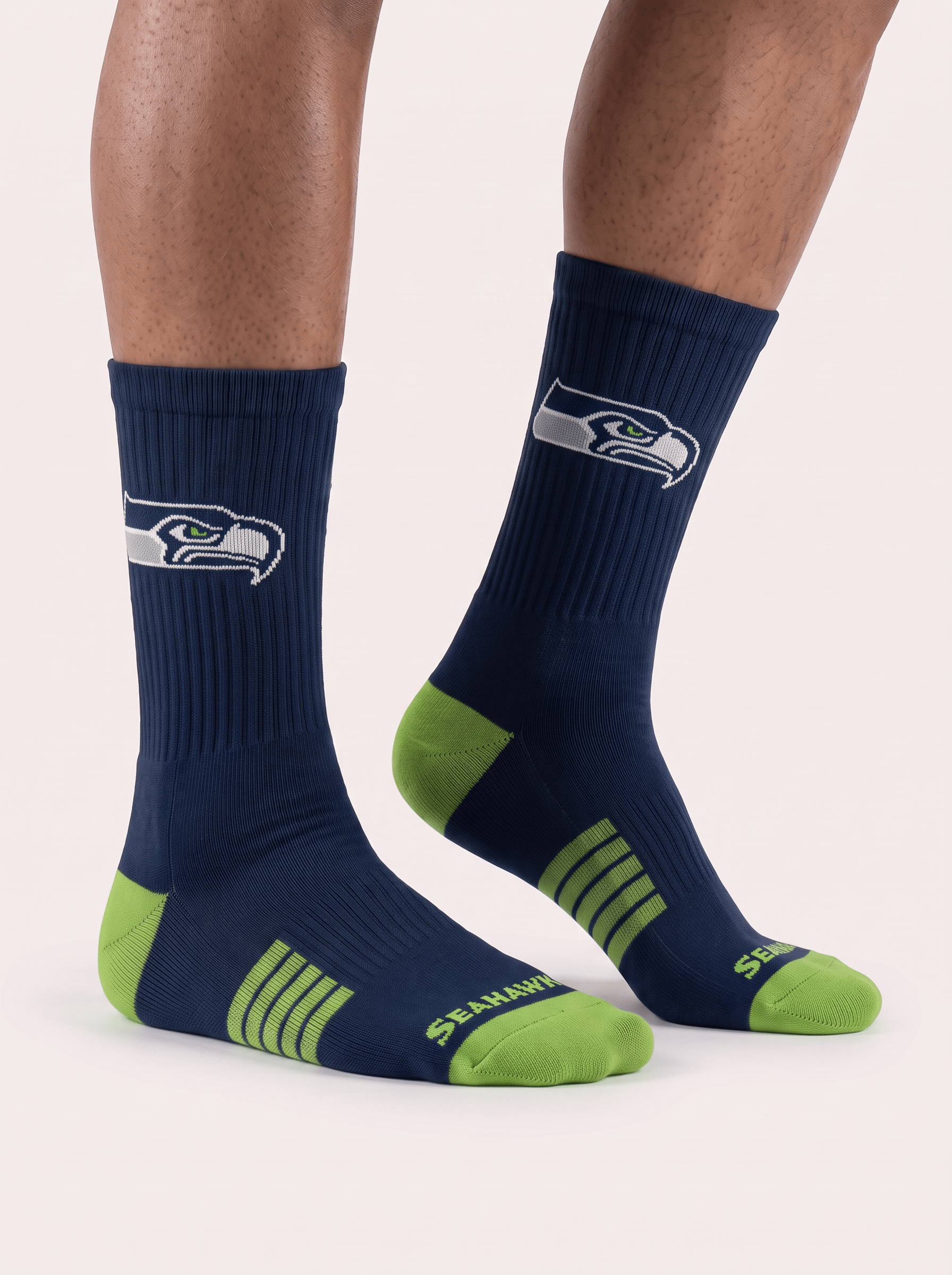 Strideline Socks Large (9-12 US) Seattle Seahawks Strideline NFL Team Premier Flex-Stretch Crew Socks