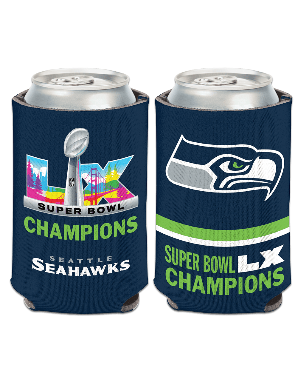 Wincraft Accessories Seattle Seahawks Wincraft NFL Super Bowl LX Champs Can Cooler / Stubby Holder