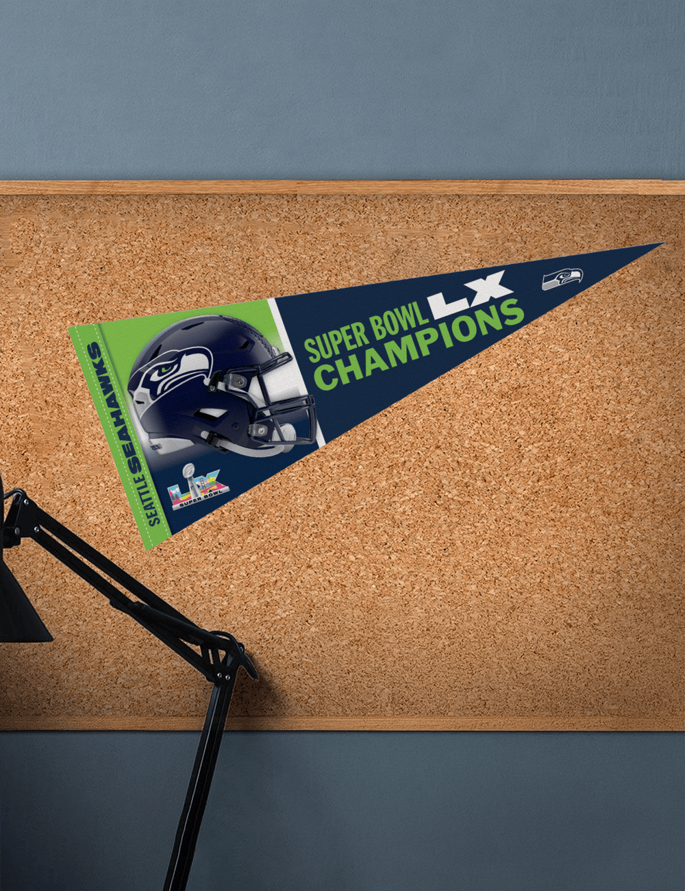 Wincraft Accessories Seattle Seahawks Wincraft NFL Super Bowl LX Champs Premium Pennant 12" x 30"