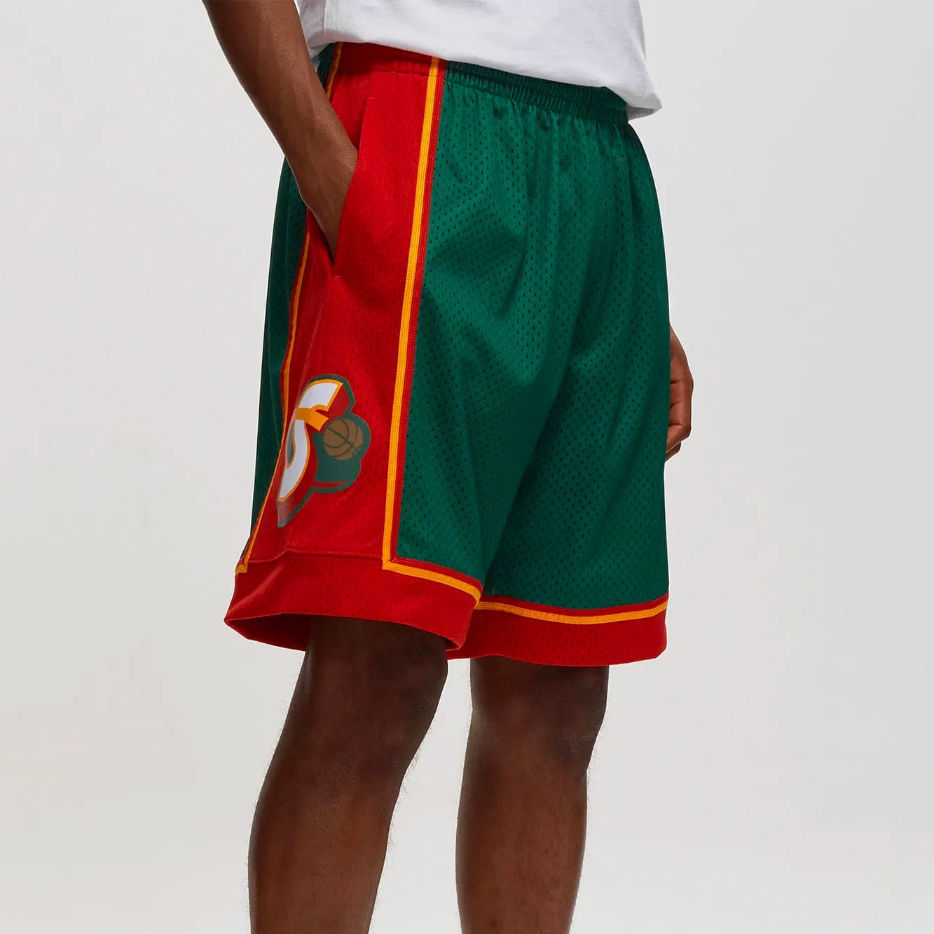 Mitchell And Ness Shorts Seattle Supersonics Mitchell & Ness NBA 95-96 Swingman Shorts  - Green