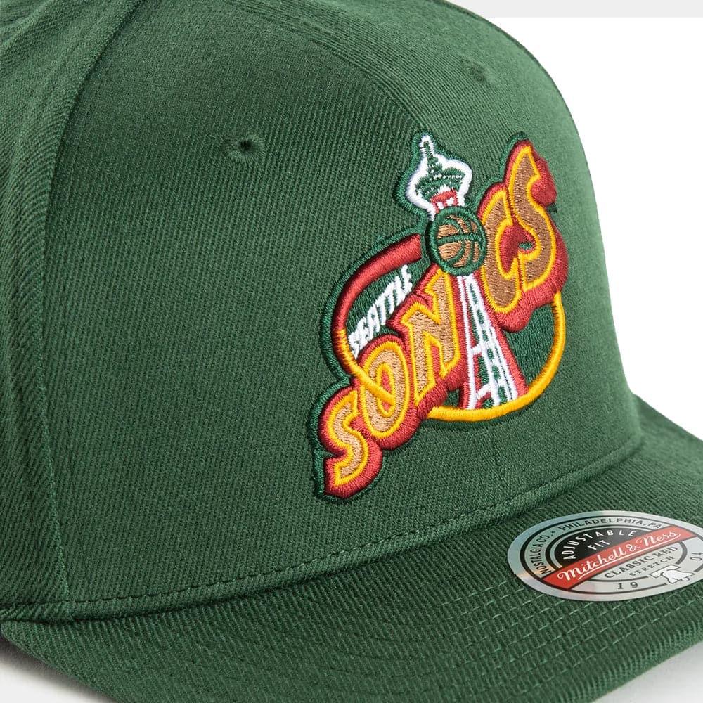 Mitchell And Ness Caps Seattle Supersonics Mitchell & Ness NBA HWC Snapback Hat - Green