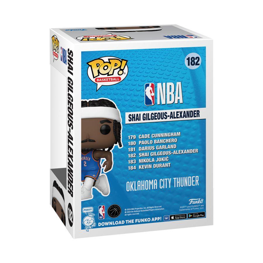 Funko Figures Shai Gilgeous-Alexander Oklahoma City Thunder Funko NBA 182 Pop Vinyl Figure
