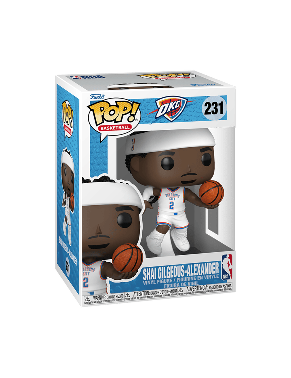 Funko Figures Shai Gilgeous-Alexander Oklahoma City Thunder Funko NBA Home Vinyl Pop Figure - 231