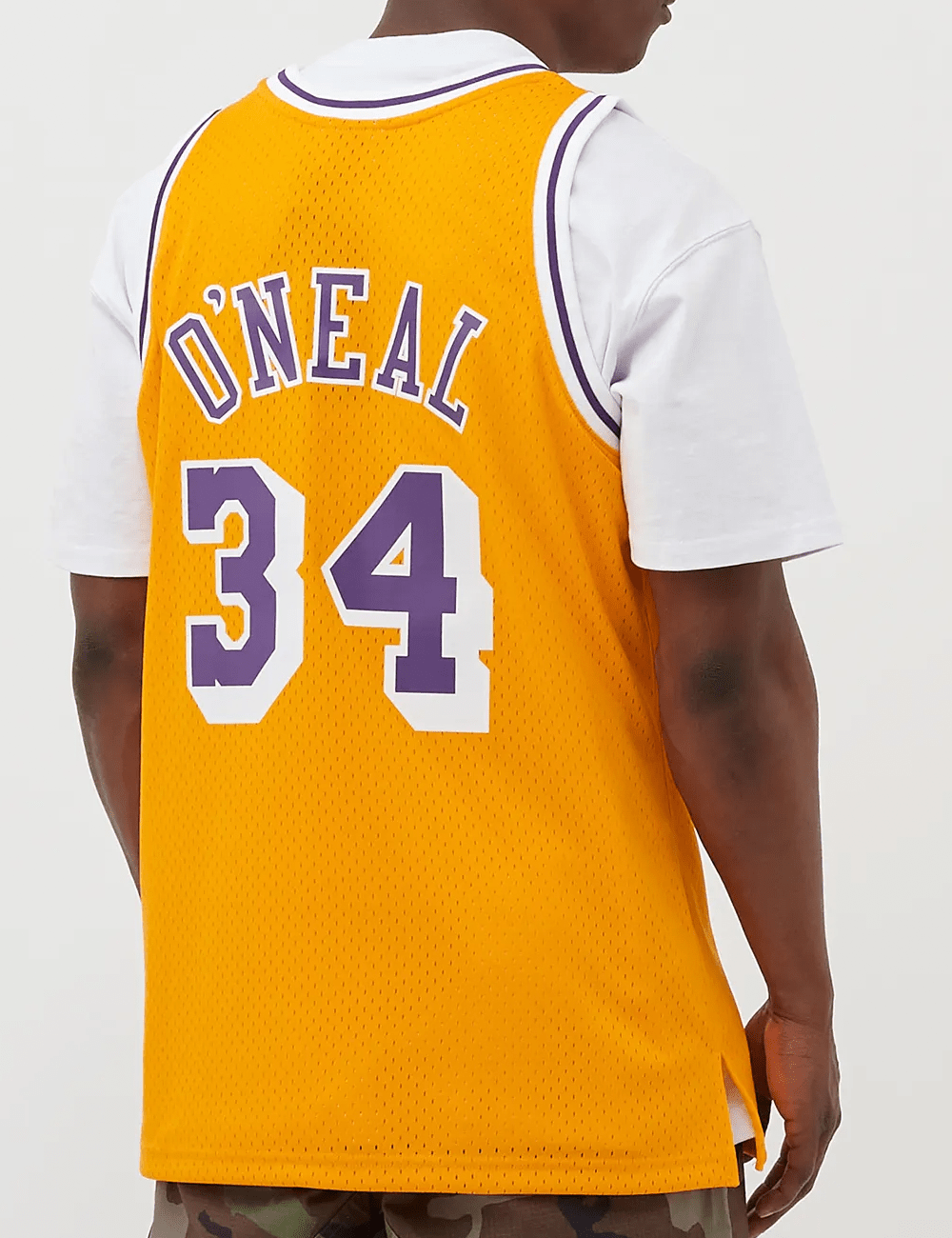 Mitchell And Ness Jerseys Shaquille O'Neal Los Angeles Lakers Mitchell & Ness NBA 96-97 Home HWC Swingman Jersey - Yellow