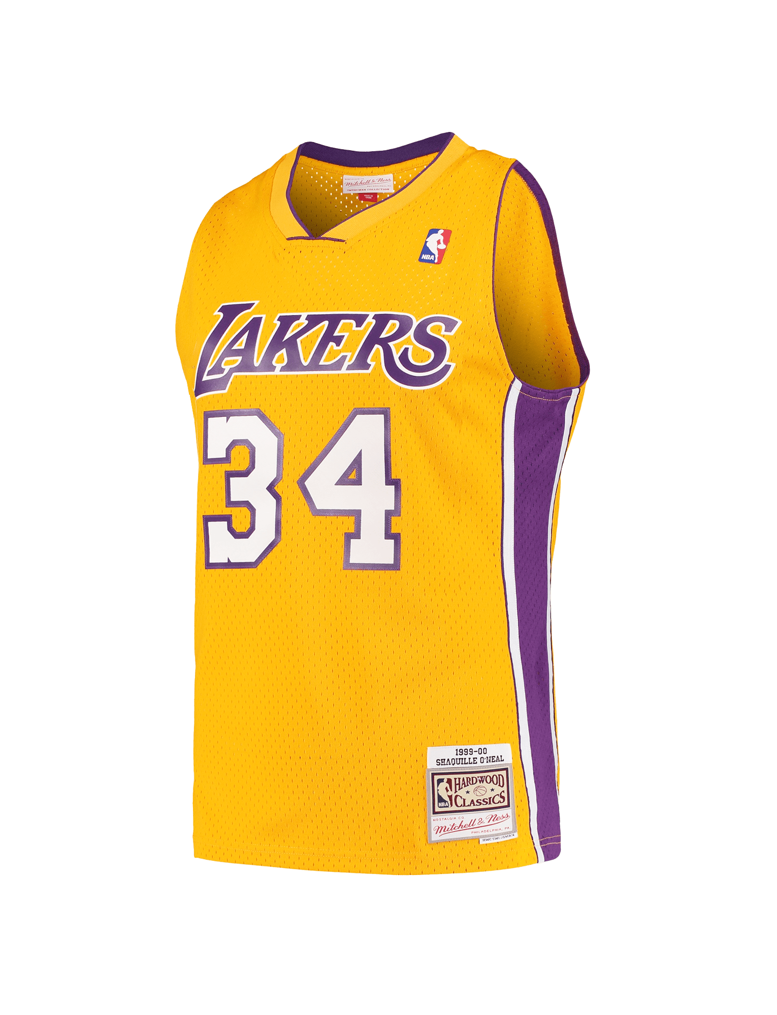 Mitchell And Ness Jerseys Shaquille O'Neal Los Angeles Lakers Mitchell & Ness NBA 99 Swingman Jersey - Gold