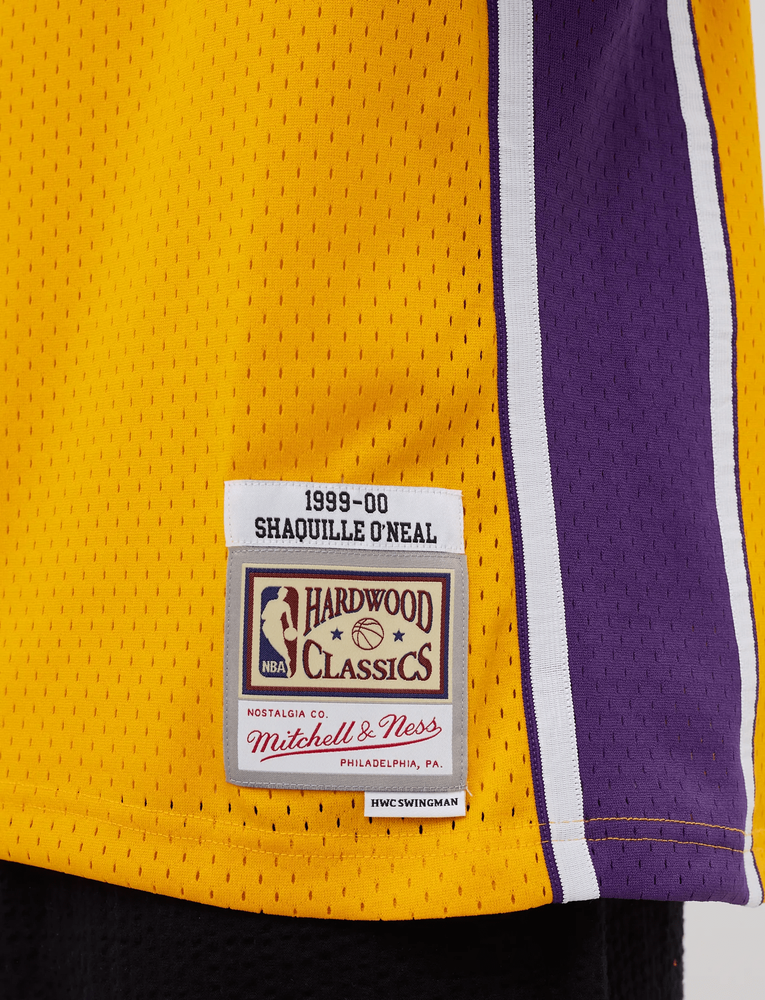 Mitchell And Ness Jerseys Shaquille O'Neal Los Angeles Lakers Mitchell & Ness NBA 99 Swingman Jersey - Gold