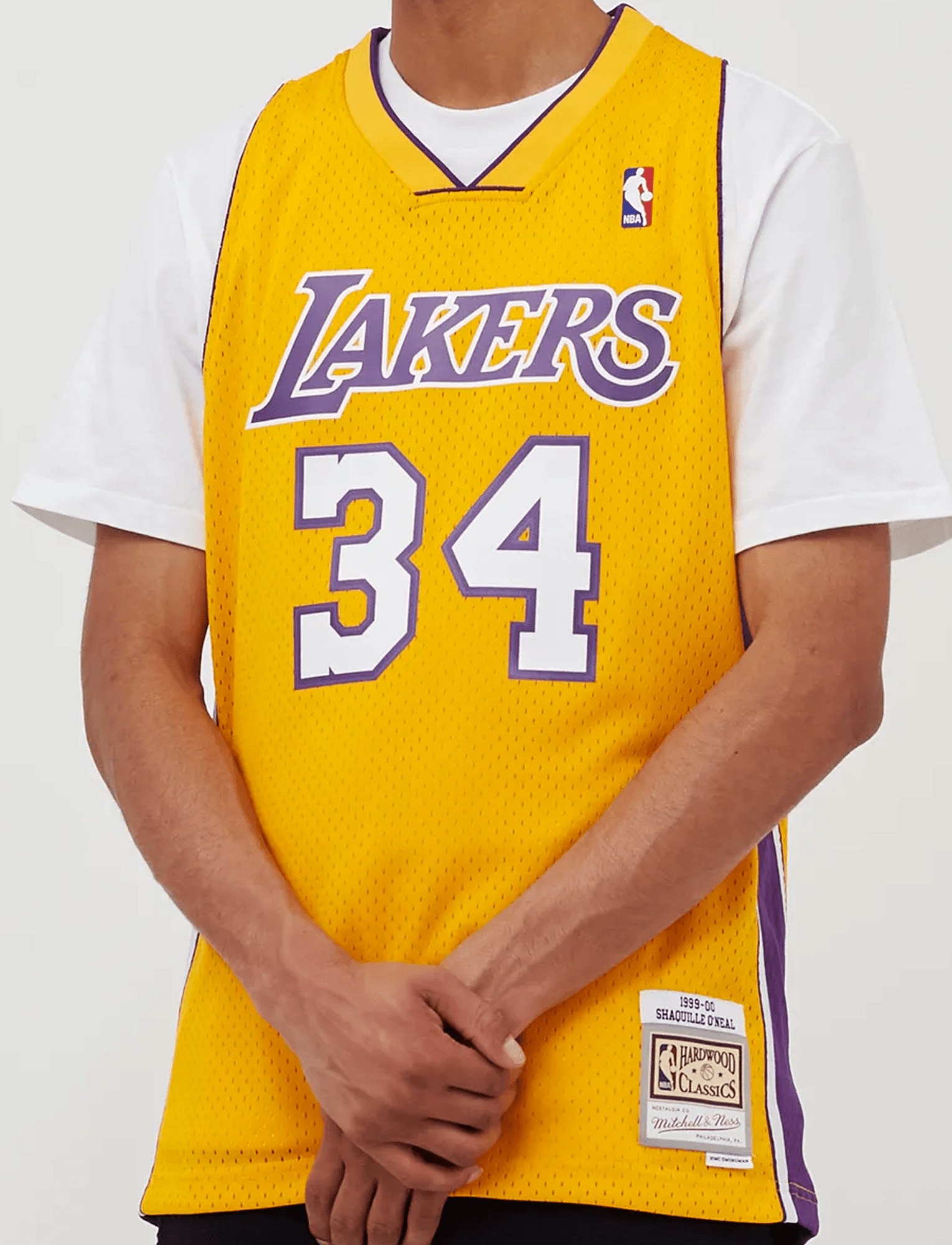 Mitchell And Ness Jerseys Shaquille O'Neal Los Angeles Lakers Mitchell & Ness NBA 99 Swingman Jersey - Gold