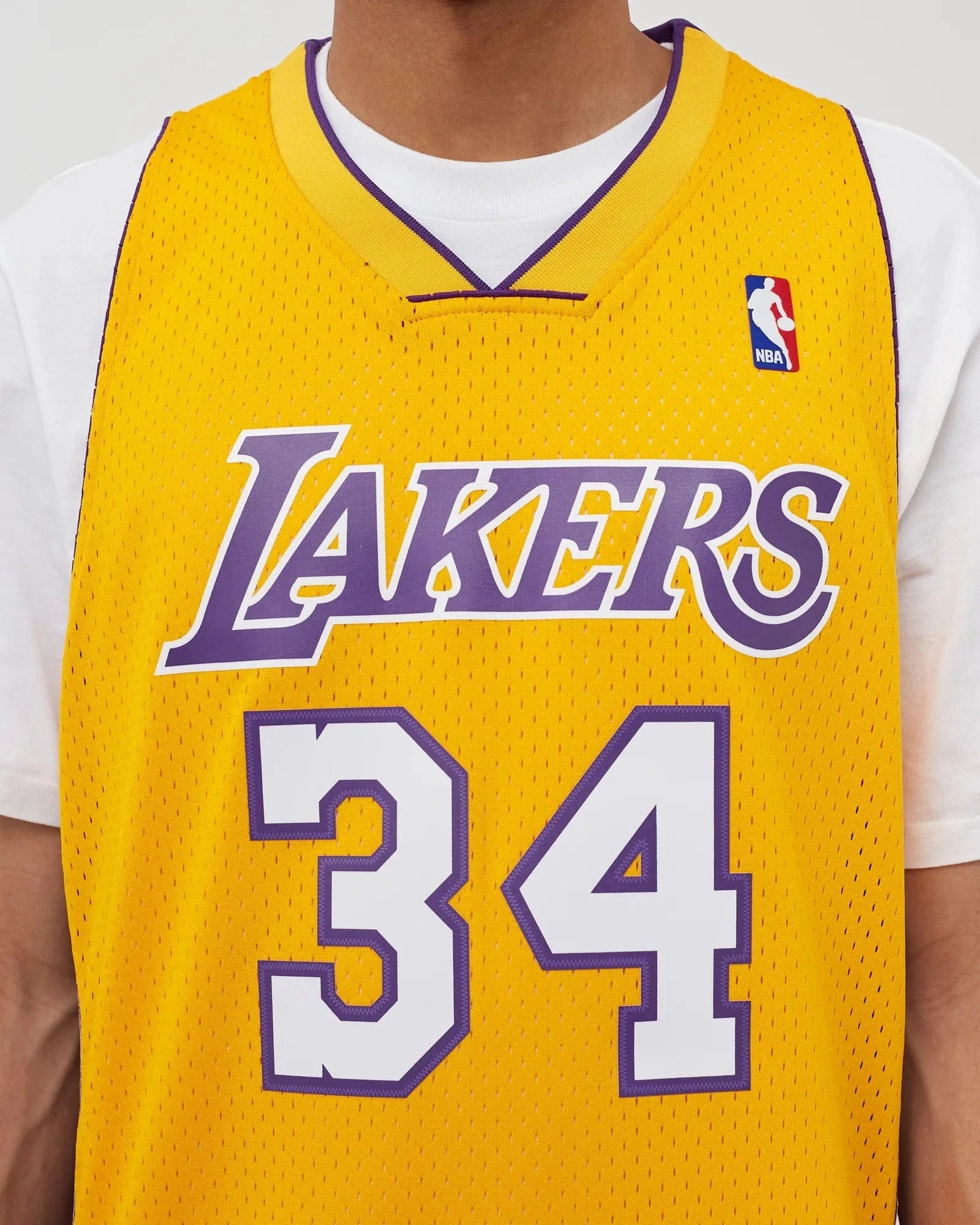 Mitchell And Ness Jerseys Shaquille O'Neal Los Angeles Lakers Mitchell & Ness NBA 99 Swingman Jersey - Gold