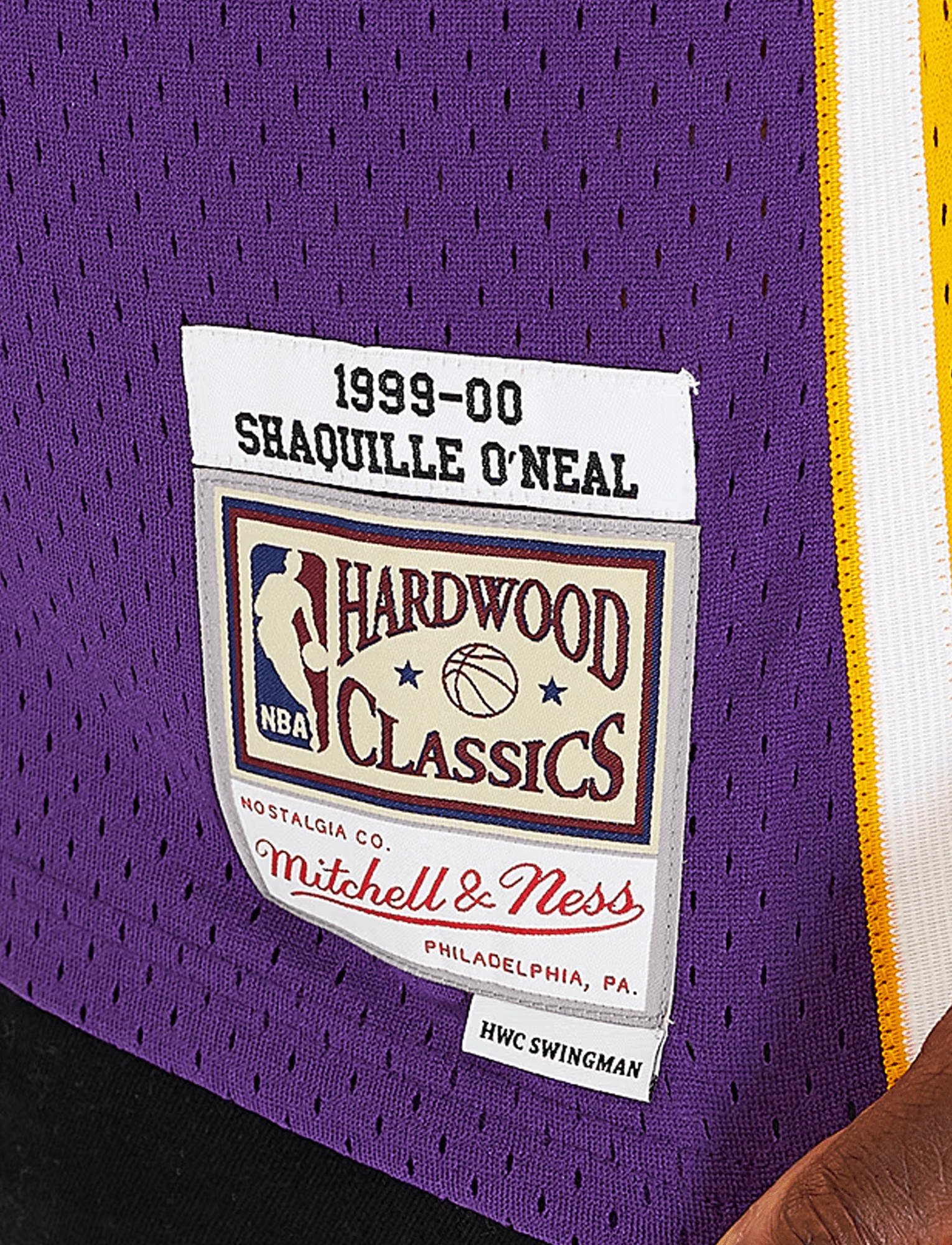 Mitchell And Ness Jerseys Shaquille O'Neal Los Angeles Lakers Mitchell & Ness NBA 99 Swingman Jersey - Purple