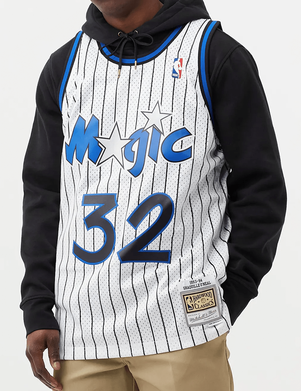 Mitchell And Ness Jerseys Shaquille O'Neal Orlando Magic Mitchell & Ness NBA 93-94 Home HWC Swingman Jersey - White