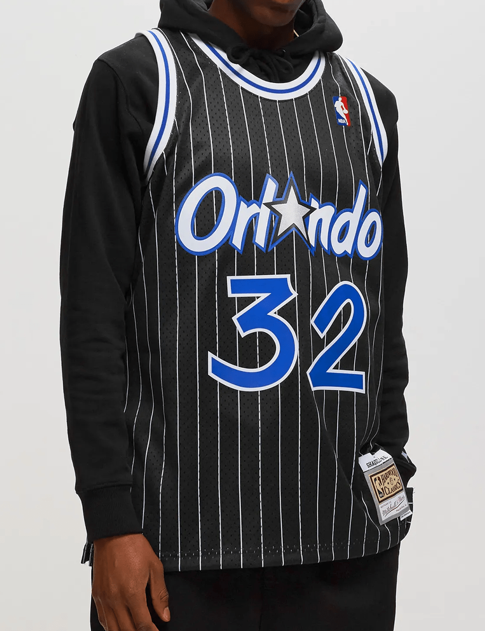 Mitchell And Ness Jerseys Shaquille O'Neal Orlando Magic Mitchell & Ness NBA 94-95 HWC Swingman Jersey - Black