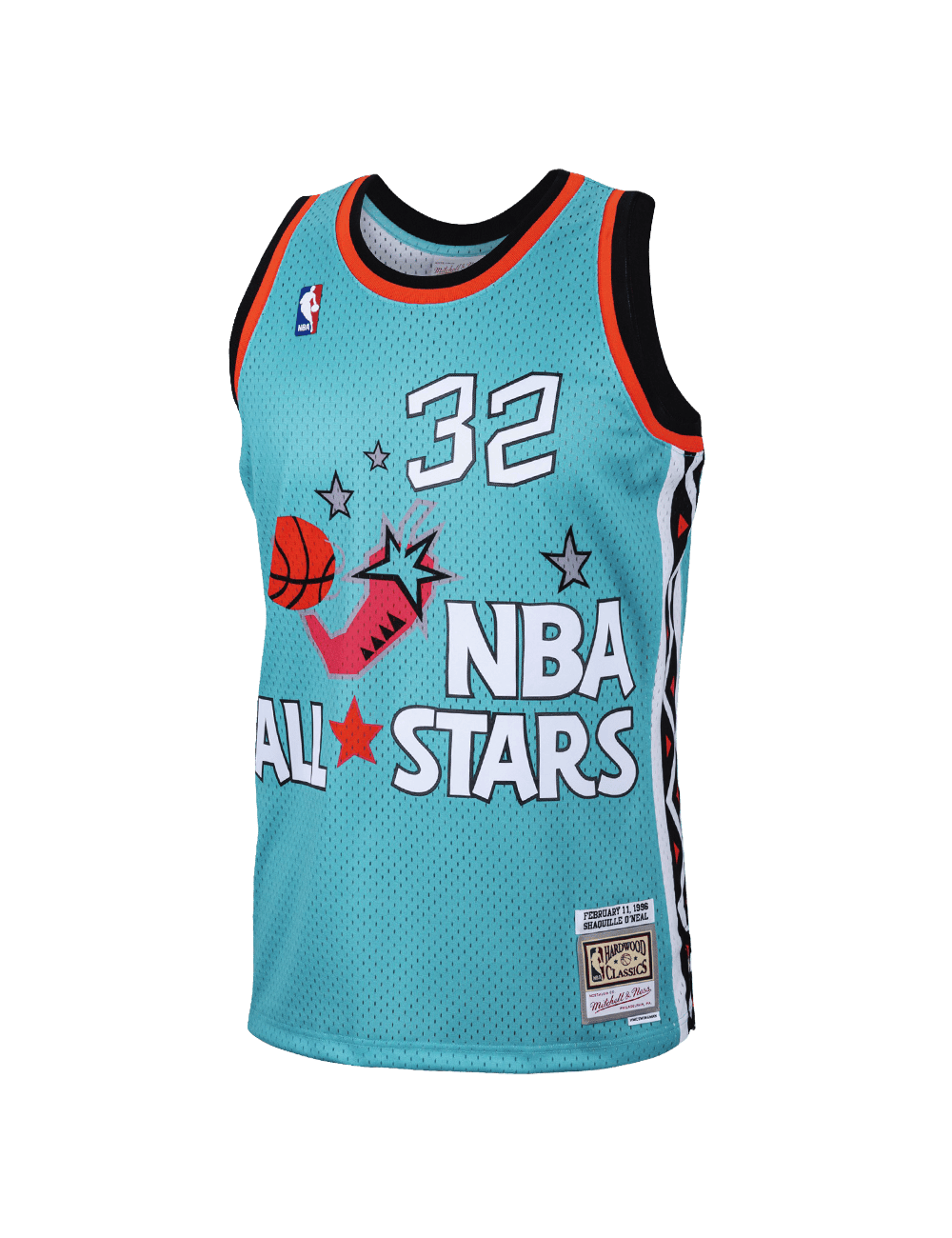 Mitchell And Ness Jerseys Shaquille O'Neal Orlando Magic Mitchell & Ness NBA 96 All-Star Swingman Jersey - Teal