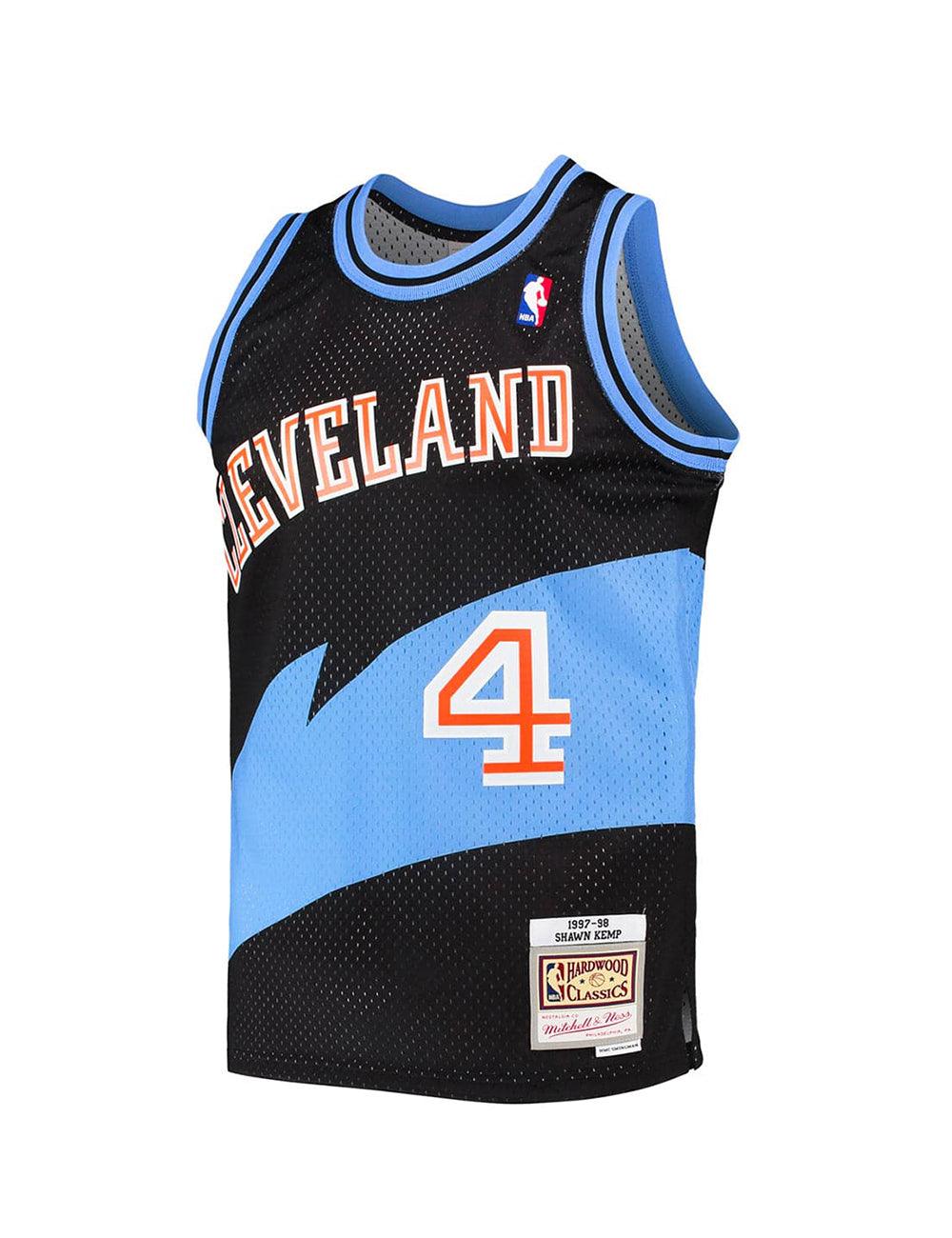 Mitchell And Ness Jerseys Shawn Kemp Cleveland Cavaliers Mitchell & Ness NBA 97-98 Swingman Jersey - Black