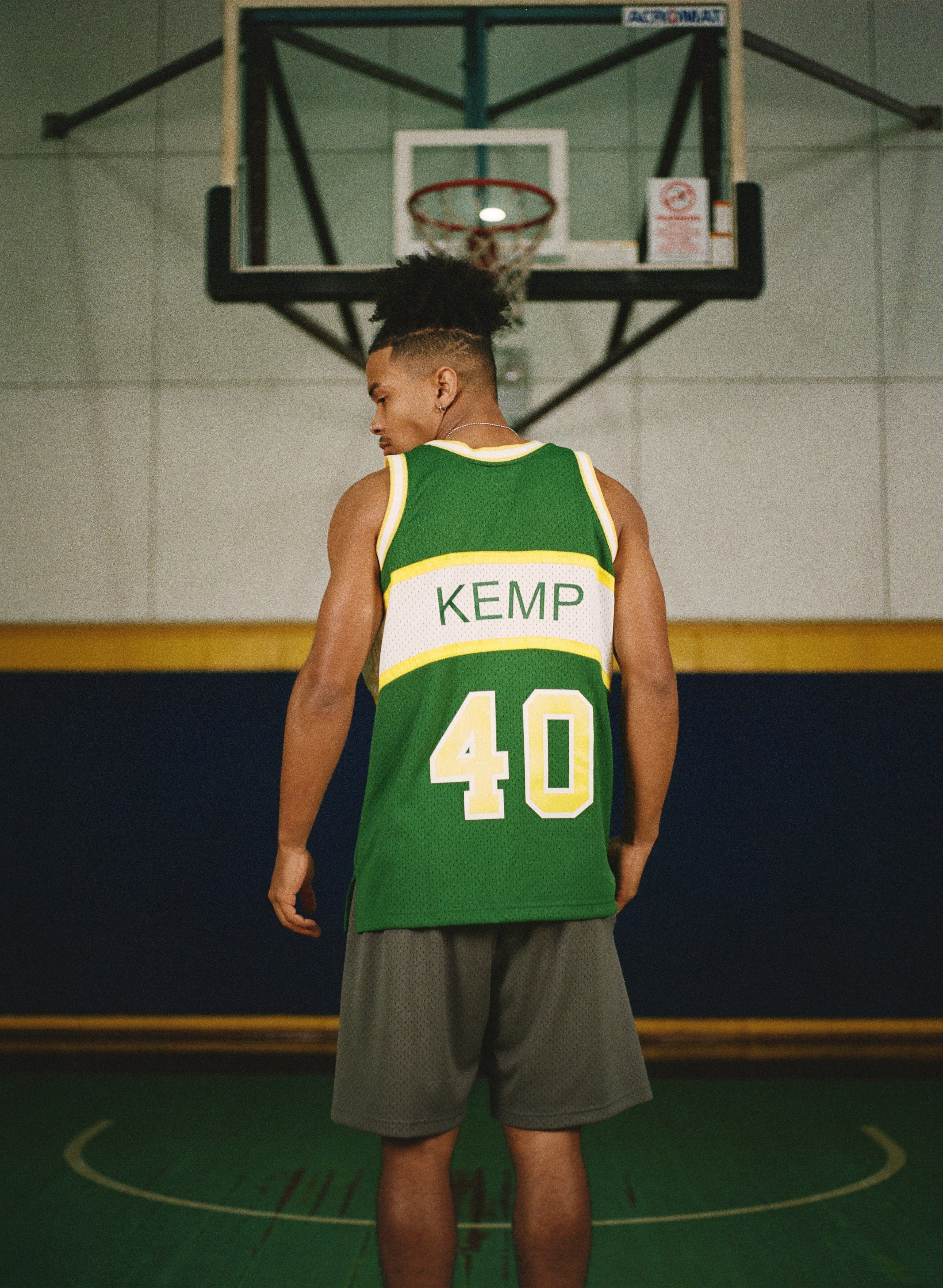 Mitchell And Ness Jerseys Shawn Kemp Seattle Supersonics Mitchell & Ness NBA 94-95 Swingman Jersey - Green