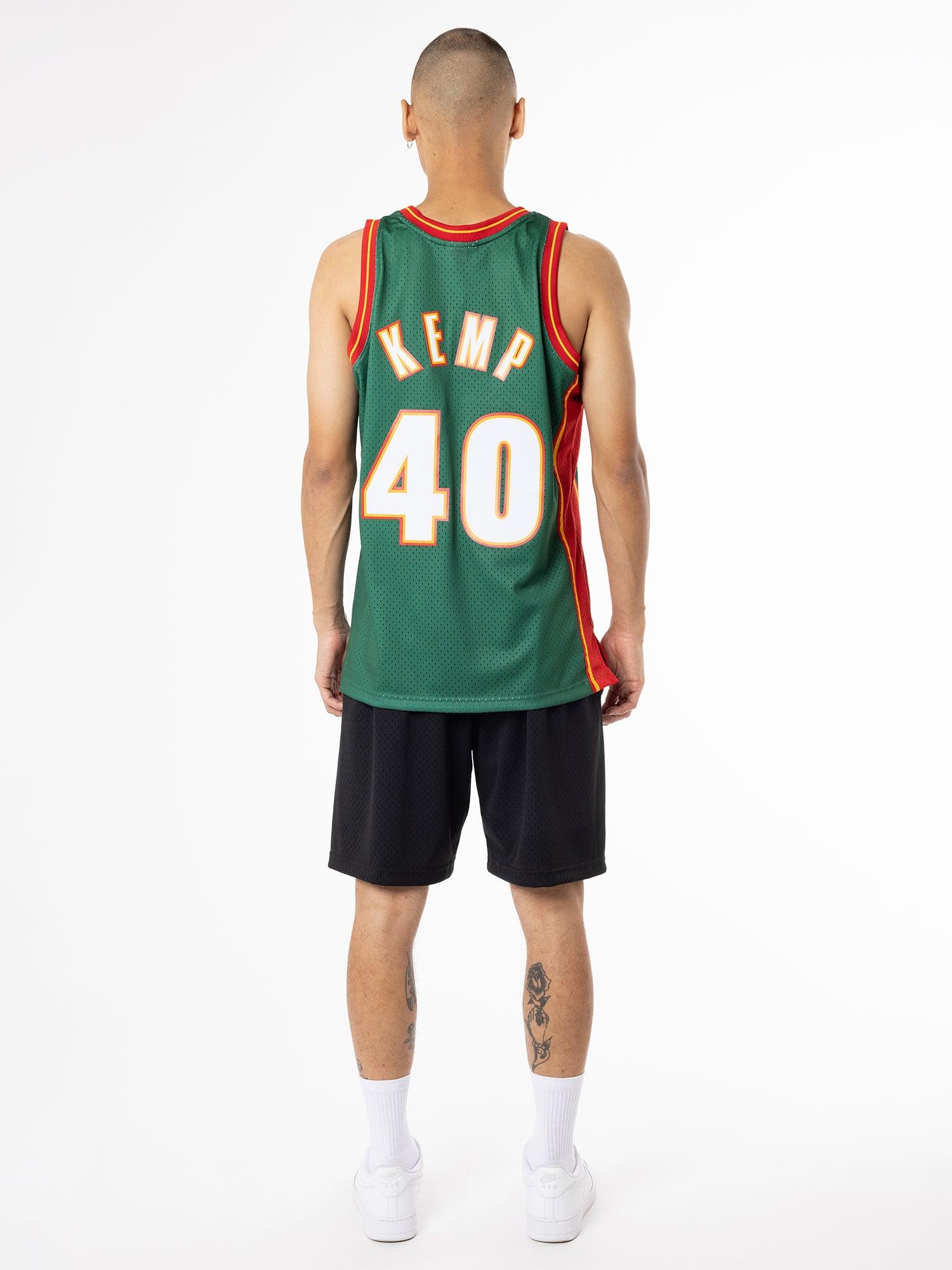 Mitchell And Ness Jerseys Shawn Kemp Seattle Supersonics Mitchell & Ness NBA 95-96 HWC Swingman Jersey - Green