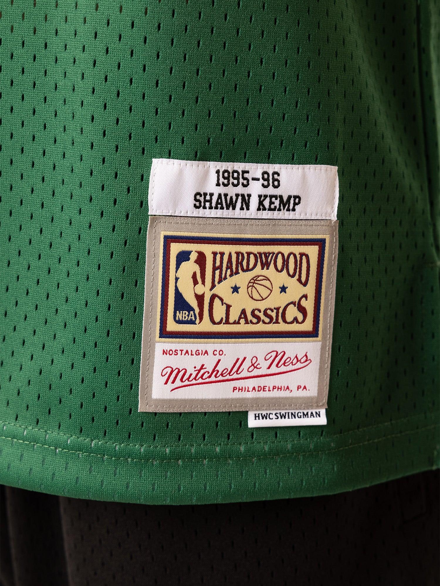 Mitchell And Ness Jerseys Shawn Kemp Seattle Supersonics Mitchell & Ness NBA 95-96 HWC Swingman Jersey - Green