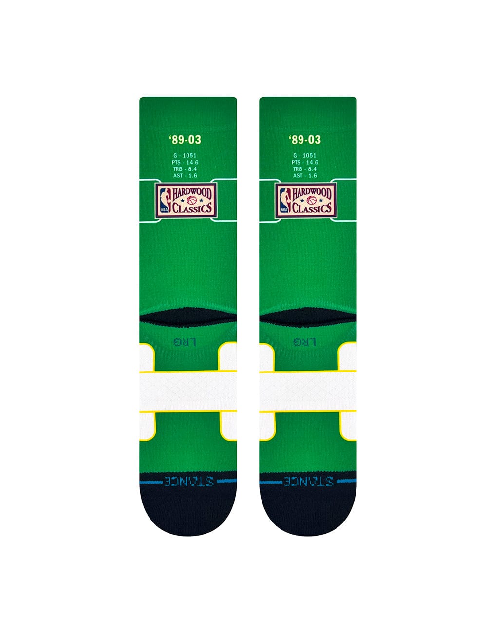 Stance Socks Large (9-12 US) Shawn Kemp Seattle Supersonics Stance NBA Retro Big Head Crew Socks