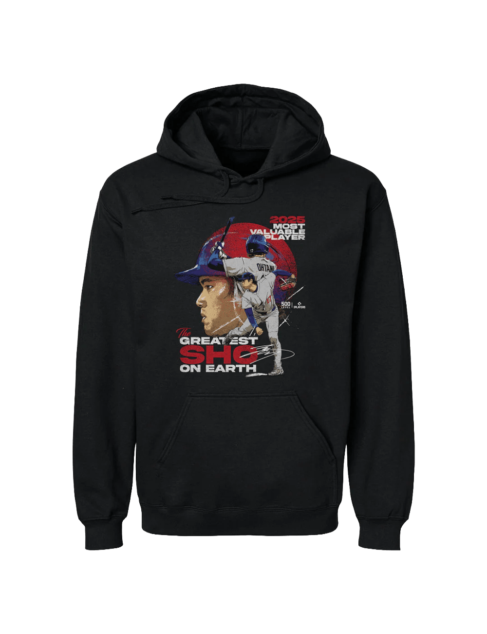 500 Level Jumpers Shohei Ohtani Los Angeles Dodgers 500 Level MLB 2025 MVP Hoodie Jumper - Black