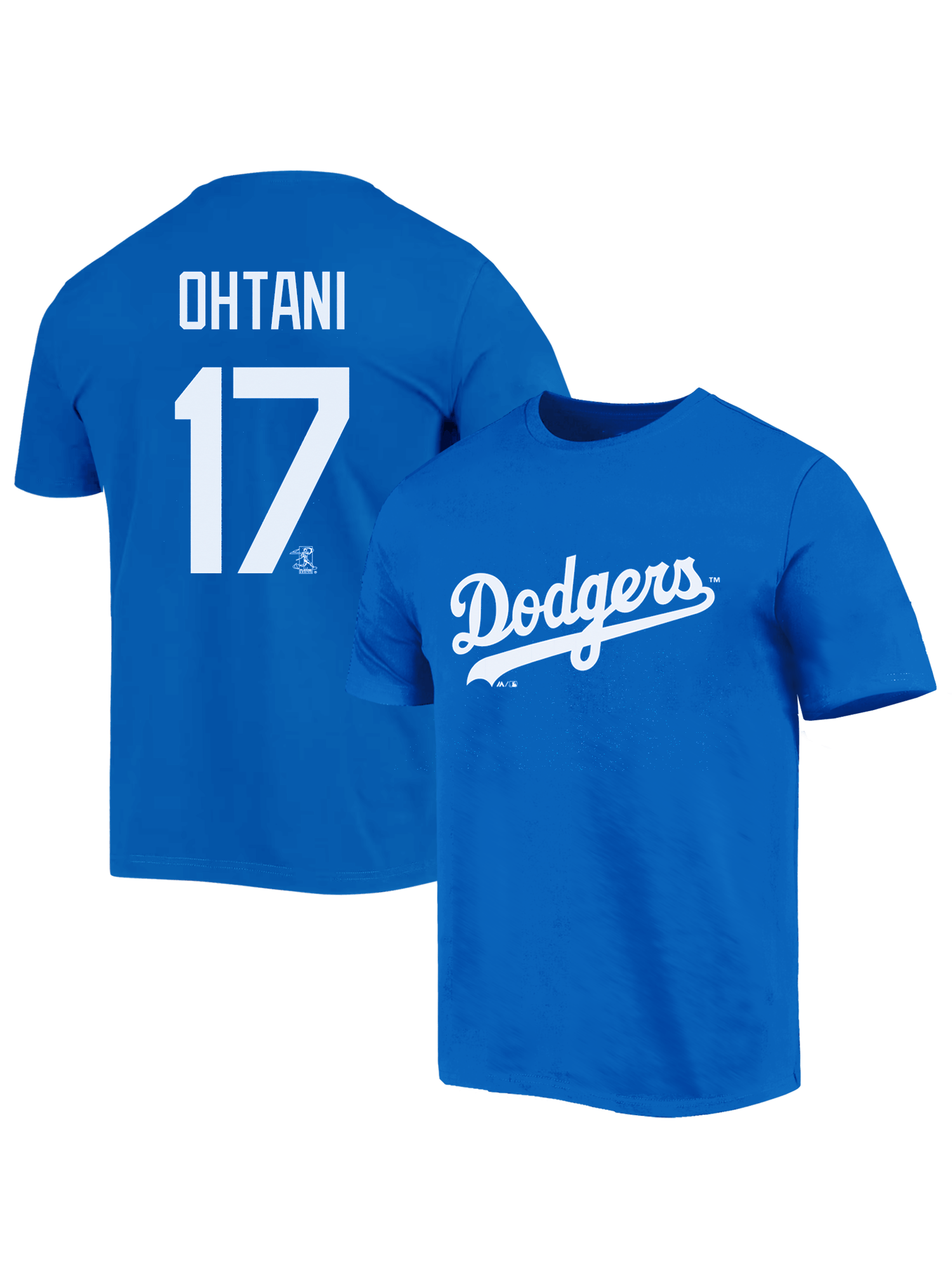 Majestic Athletic T-Shirts Shohei Ohtani Los Angeles Dodgers Majestic MLB Player T-Shirt - Blue