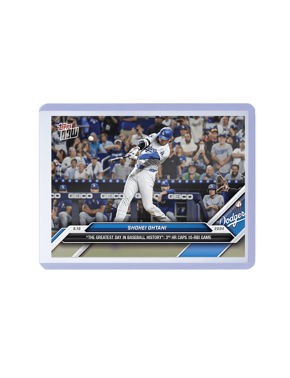 Topps Cards Shohei Ohtani Los Angeles Dodgers Topps MLB Greatest Day in Baseball Card