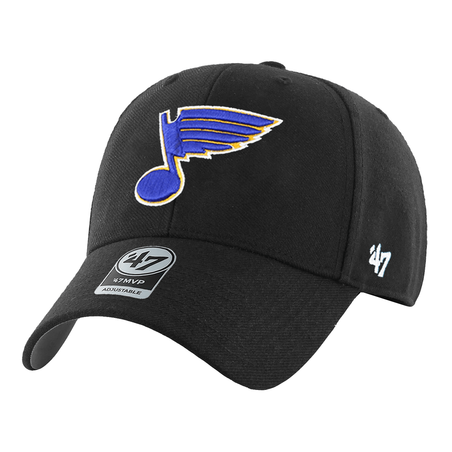 47 Brand Caps St Louis Blues '47 NHL Team MVP Adjustable Hat - Black