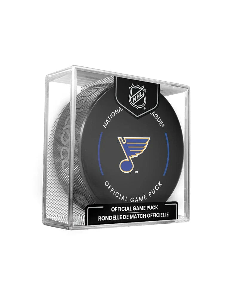 Inglasco Pucks St. Louis Blues Inglasco NHL 24-25 Official Game Puck In Cube