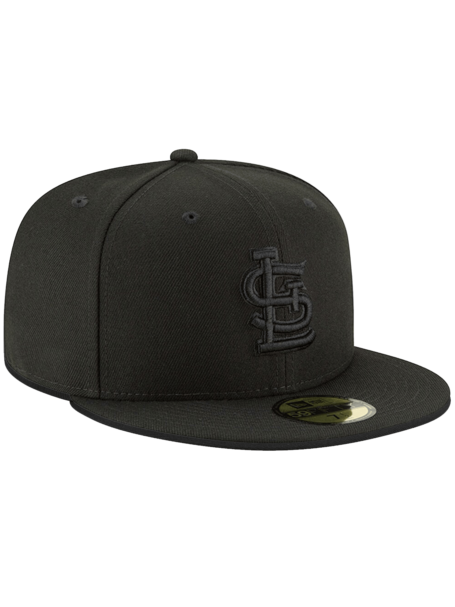 New Era Caps St Louis Cardinals New Era MLB Black On Black 59FIFTY Fitted Hat