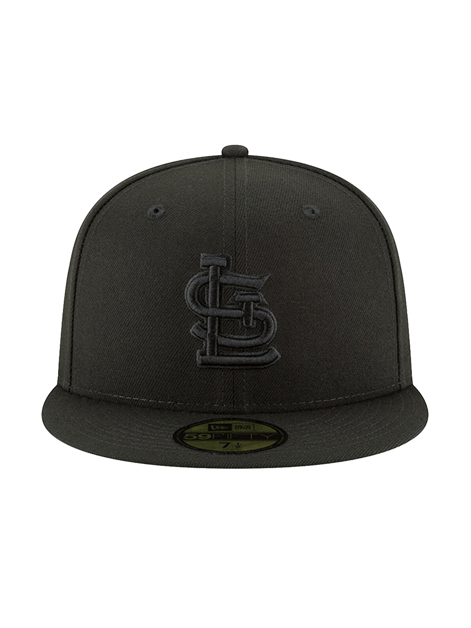 New Era Caps St Louis Cardinals New Era MLB Black On Black 59FIFTY Fitted Hat
