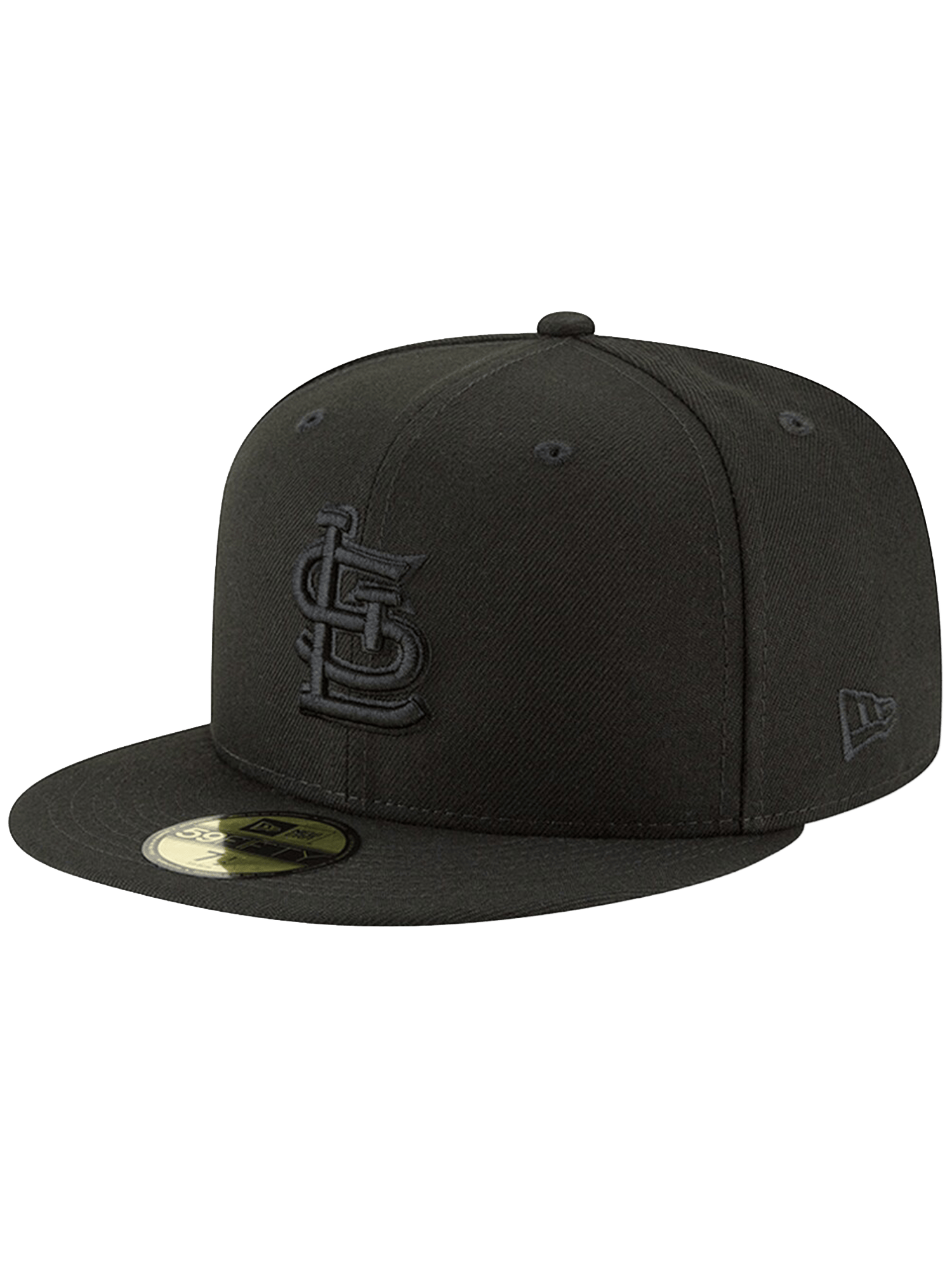 New Era Caps St Louis Cardinals New Era MLB Black On Black 59FIFTY Fitted Hat