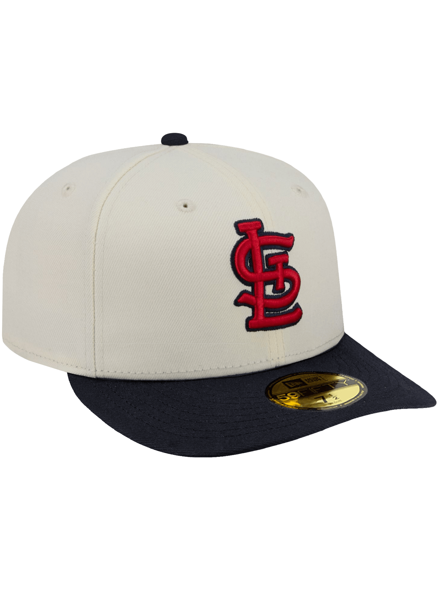 New Era Caps St Louis Cardinals New Era MLB Team 2 Tone 59FIFTY Pre-Curved Fitted Hat - Chrome