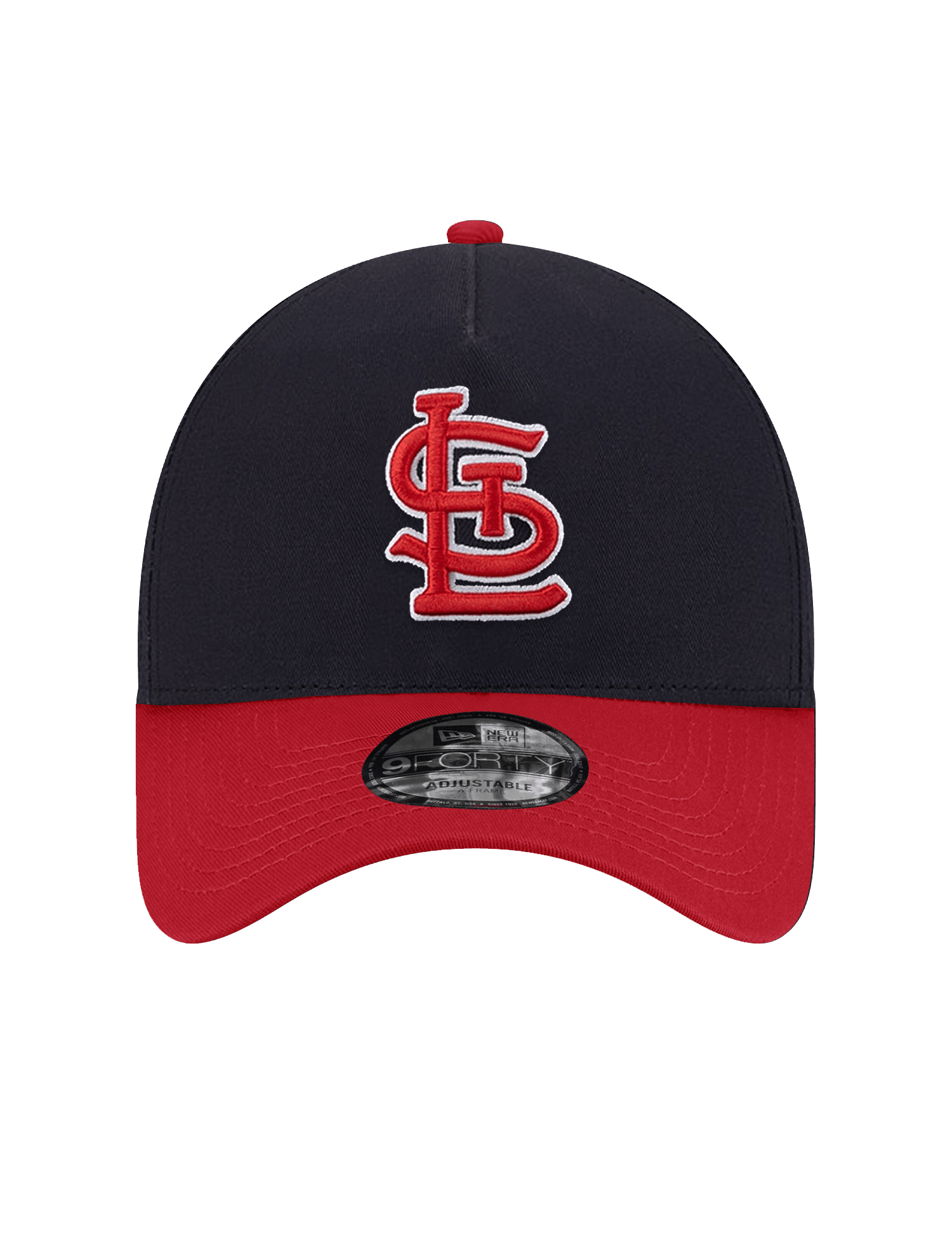 New Era Caps St Louis Cardinals New Era MLB Team Alt 9FORTY A-Frame Snapback Hat - Navy