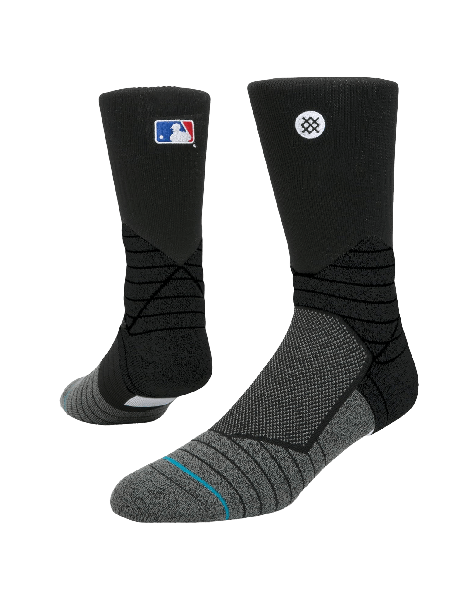 Stance Socks Large (9-12 US) Stance MLB On-Field Diamond Pro Batterman Crew Socks - Black