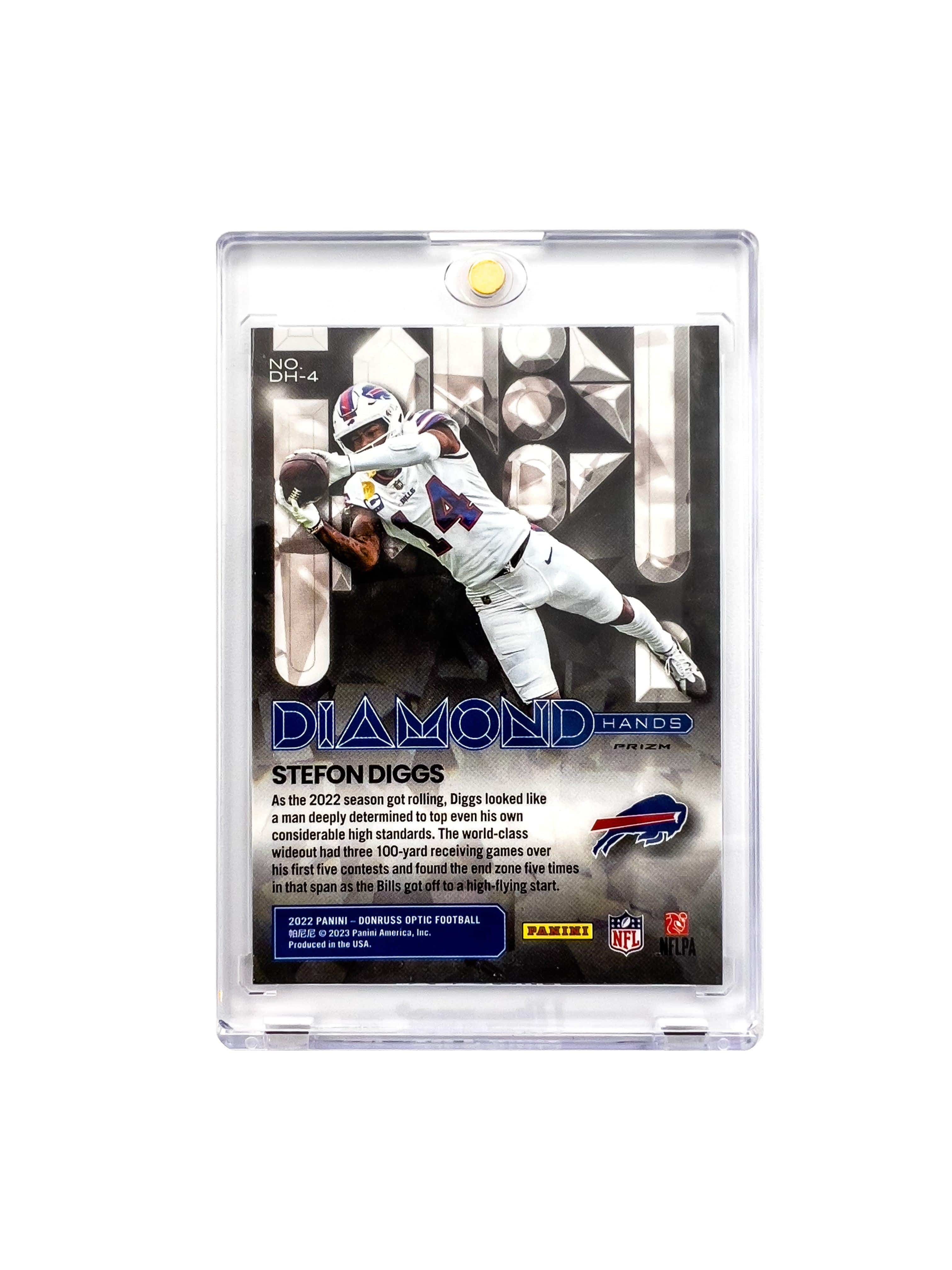 Panini Cards Stefon Diggs Buffalo Bills Panini NFL Optic 22 Diamond Hands Card
