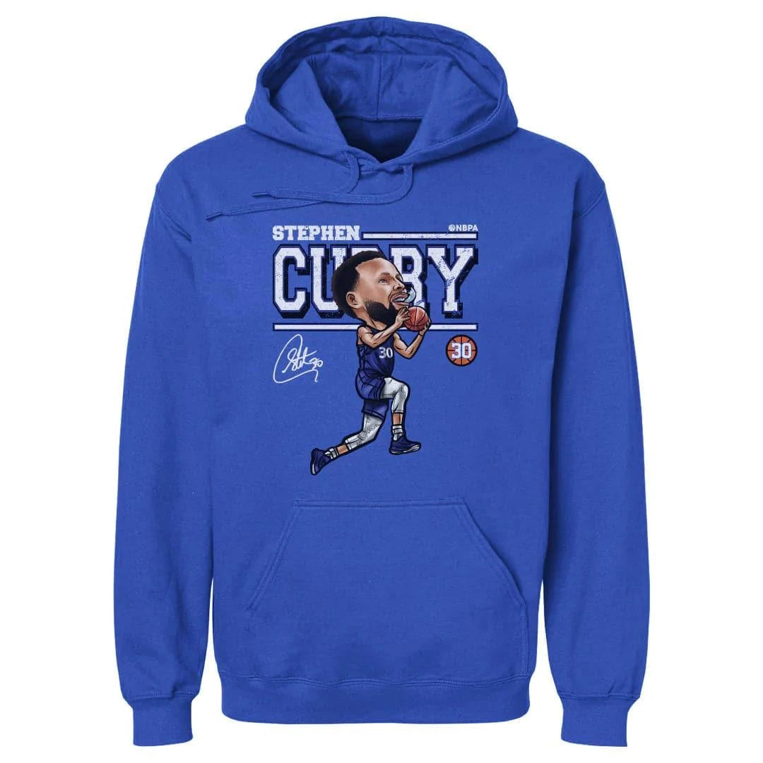 500 Level Jumpers Steph Curry Golden State Warriors 500 Level NBA Cartoon Hoodie Jumper - Blue