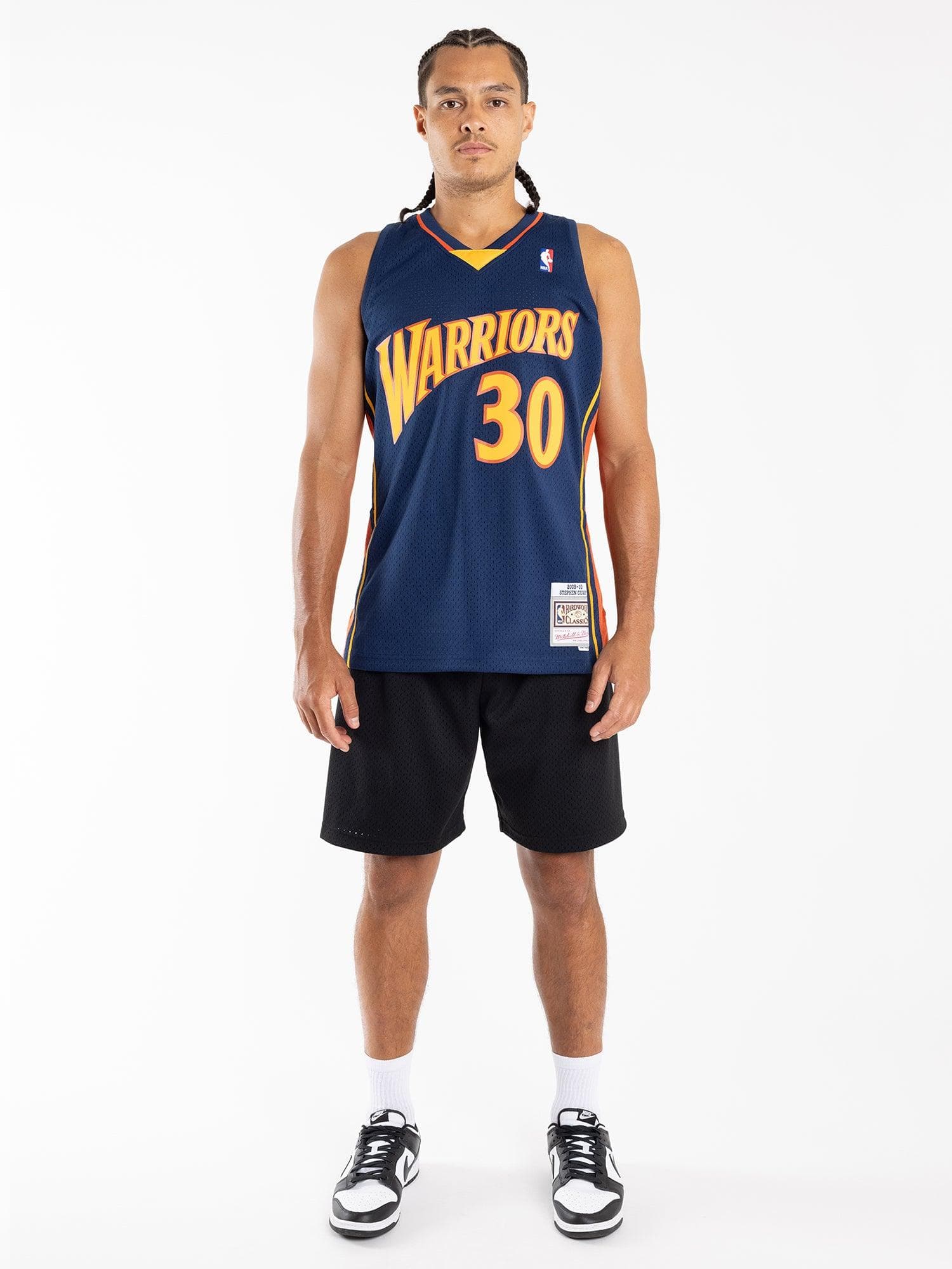 Mitchell And Ness Jerseys Steph Curry Golden State Warriors Mitchell & Ness NBA 09 Road HWC Swingman Jersey - Navy