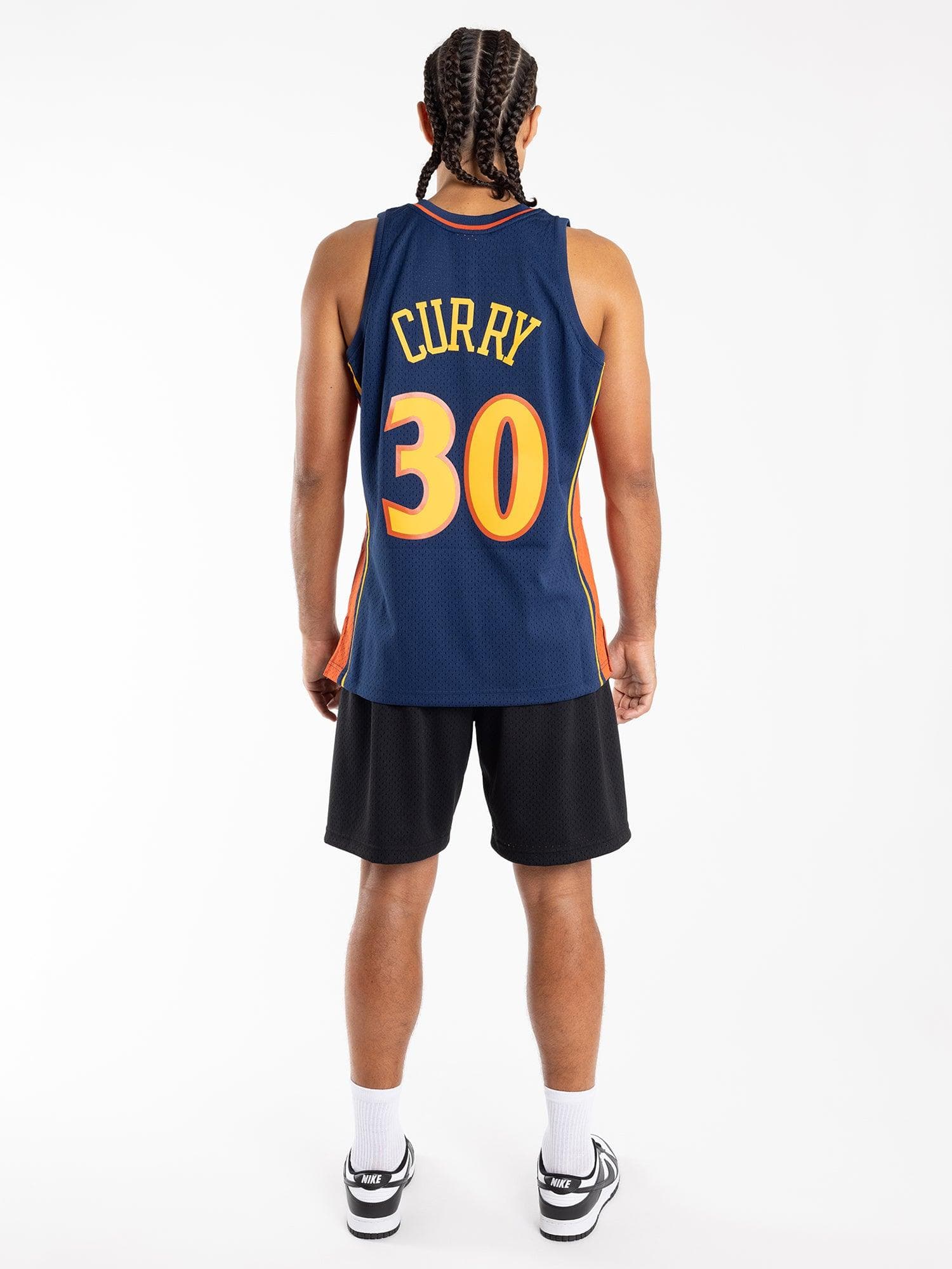 Mitchell And Ness Jerseys Steph Curry Golden State Warriors Mitchell & Ness NBA 09 Road HWC Swingman Jersey - Navy
