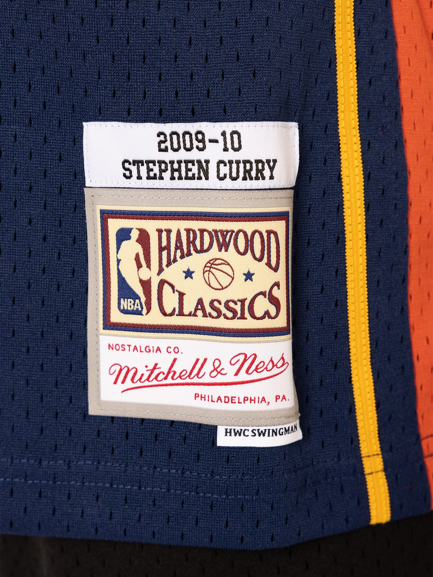 Mitchell And Ness Jerseys Steph Curry Golden State Warriors Mitchell & Ness NBA 09 Road HWC Swingman Jersey - Navy