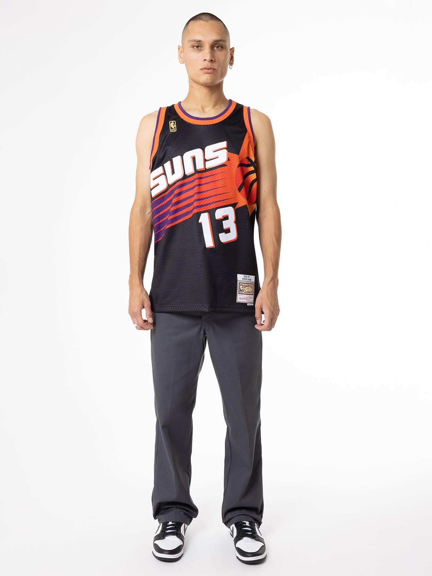 Mitchell And Ness Jerseys Steve Nash Phoenix Suns Mitchell & Ness NBA 96-97 Swingman Jersey - Black