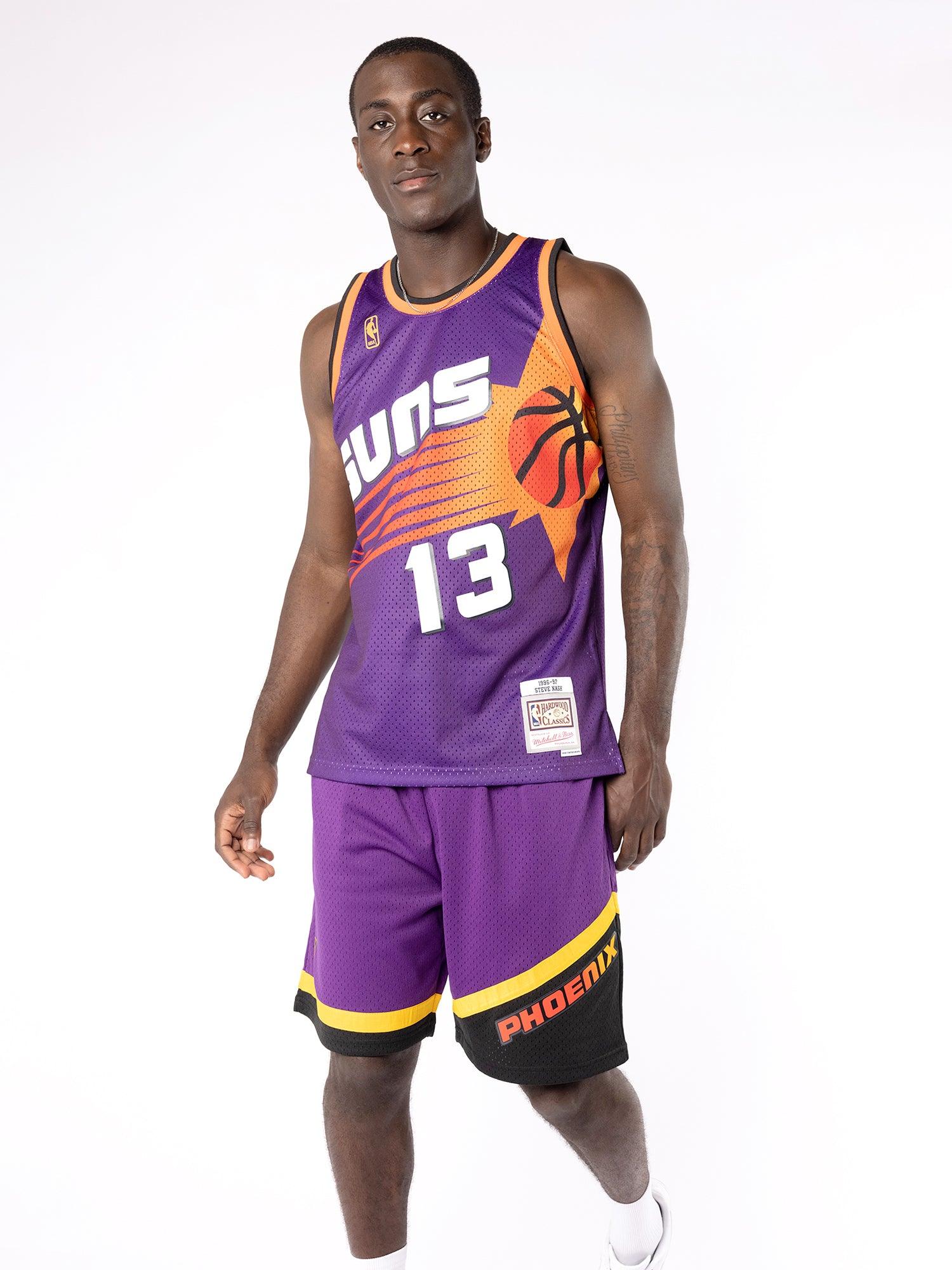 Mitchell And Ness Jerseys Steve Nash Phoenix Suns Mitchell & Ness NBA 96-97 Swingman Jersey - Purple