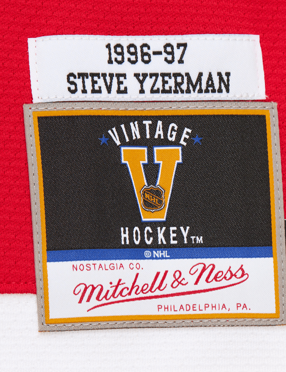 Mitchell And Ness Jerseys Steve Yzerman Detroit Red Wings Mitchell & Ness NHL 96 Power Play Jersey - Red